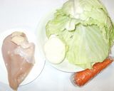 鶏胸肉豆板醤ケチャップ煮♪ケチャップ炒め作り方1写真