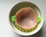 ☆ハムカップエッグ☆お弁当にも♪作り方2写真