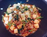 エバラ黄金のタレだけで麻婆豆腐作り方9写真
