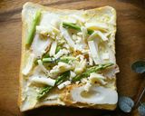 mアスパラとちくわのカレーマヨトースト作り方4写真
