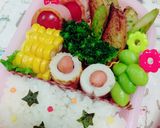 幼稚園年少 年長 お星のお弁当作り方1写真
