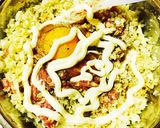キャベツひき肉の油揚げ詰め、おろしポン酢作り方2写真
