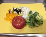 超ごろごろ☆餃子と夏野菜の炊き込みごはん作り方1写真