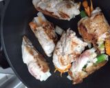 山芋とオクラの肉包み作り方4写真
