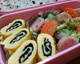 焼きのりde韓国のり風*巻き卵焼き☆弁当作り方3写真