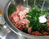 ミント消費！ミント入り手作りソーセージ作り方1写真