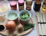 うまうま肉味噌たれそうめん作り方1写真