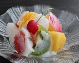 夏デザート！クラッシュフルーツミルク寒天作り方5写真