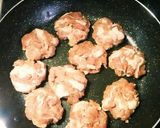 豚こまの簡単肉団子の照り焼き作り方2写真
