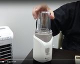 20秒で宇治有機冷玉茶を入れる。作り方1写真
