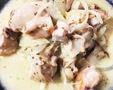 鶏肉マスタードホワイトソース煮作り方4写真