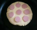 男の朝食☆アメリカンドッグ風パンケーキ☆作り方3写真