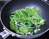 中華大好き♡　ほうれん草のにんにく炒め作り方3写真