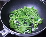 中華大好き♡　ほうれん草のにんにく炒め作り方3写真