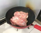 りんごで甘〜い鶏の照り焼き作り方1写真
