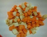 作りおき☆ポテサラ☆３色キューブサラダ☆作り方2写真