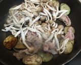 茄子と豚肉としめじの味噌炒め作り方6写真