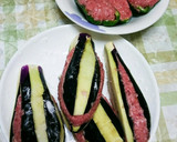 ピーマンの肉詰め なすのはさみ焼きも～作り方7写真