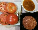 簡単♡醤油麹deうまてりトマバーグ♪作り方1写真