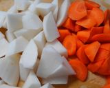 簡単和食に根菜と蒟蒻とタケノコのおかか煮作り方1写真
