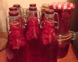 可愛い赤いKombucha(紅茶キノコ)作り方12写真