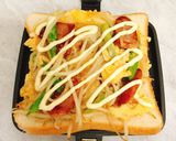 ダシダで野菜炒め☆ホットサンド作り方6写真