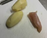 じゃがいもとささみのフライパン焼き作り方1写真