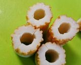 竹輪と蒲鉾de花瓶飾り☆お弁当オードブル作り方2写真