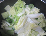 白菜とさつまあげの煮物作り方1写真