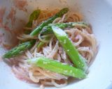 アスパラと明太子のパスタ♪作り方4写真