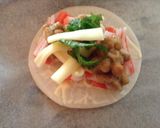 スライス大根の納豆&カニカマピザ作り方4写真