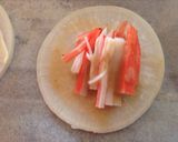 ゴマだれ大根の納豆&カニカマピザ作り方2写真