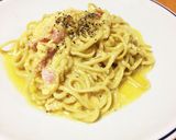 焼きそば麺でカルボナーラ！作り方4写真