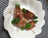 糖質オフ オクラのベーコン巻き作り方4写真