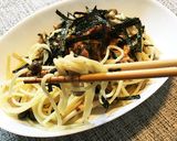 梅肉ときのこの蒸しパスタ作り方7写真