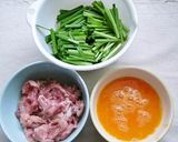 ご飯ガッツリ！ニラ卵＆豚コマ肉作り方2写真