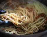 レンズ豆と豚肉のハーブトマトパスタ作り方6写真