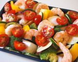 グリラーで海老と夏野菜のバーニャカウダ作り方3写真