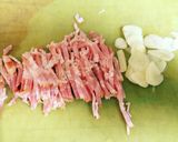 たまごかけ風和風パスタ作り方1写真