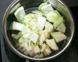 ランチに簡単イカ明太子とキャベツのパスタ作り方1写真