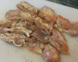 せせりとキャベツのトマト炒め作り方1写真