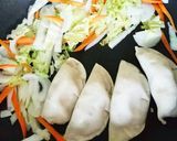 夏にピッタリ！王将餃子カレー丼作り方2写真