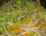 野菜たっぷり汁だく野菜炒め。枝豆入り♪作り方5写真