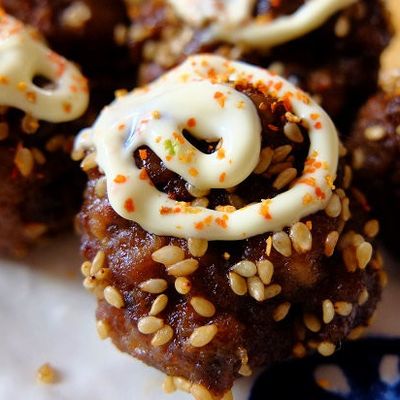 レバーボールの甘辛絡め。 by ち～sun 【クックパッド】 簡単おいしい