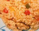 簡単チキンライス☆ケチャップライス常備菜作り方8写真
