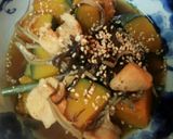 南瓜煮物（血管ダイエット食806）作り方1写真