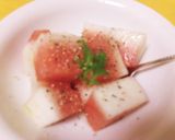 美容・健康重視♡食べてみて♡スイカサラダ作り方4写真