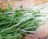 簡単☆水菜とえのきのあえもの作り方1写真