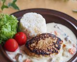 夫喜ぶ♡ハンバーグホワイトかけシチュー作り方17写真