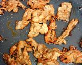 息子弁当　材料２つ！豚肉ソース炒め弁当作り方2写真